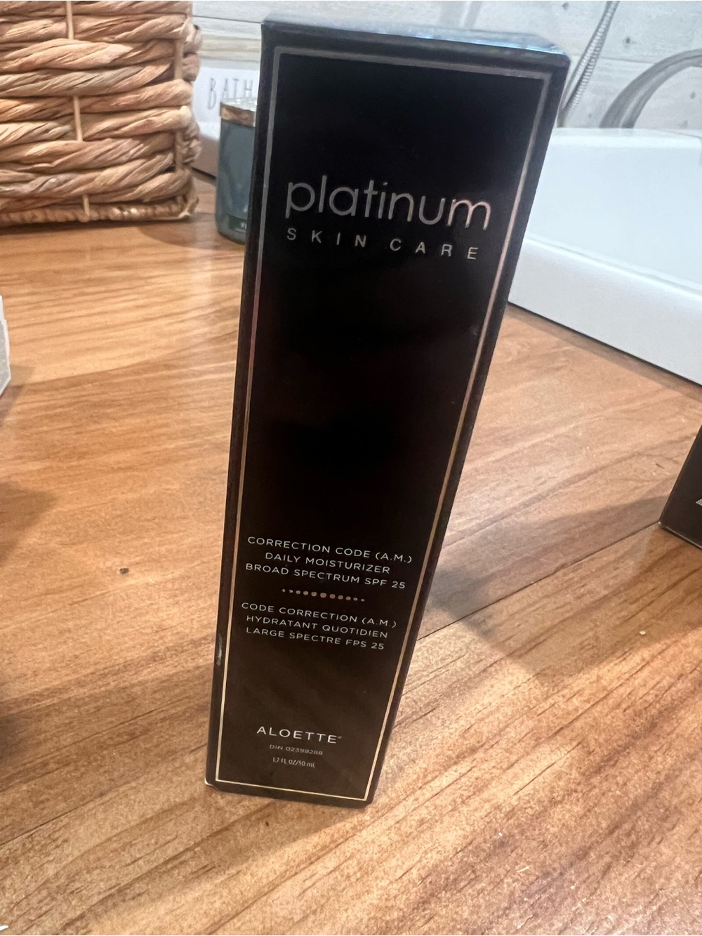 Aloette Platinum Skincare Correction Code Daily Moisturizer — Black